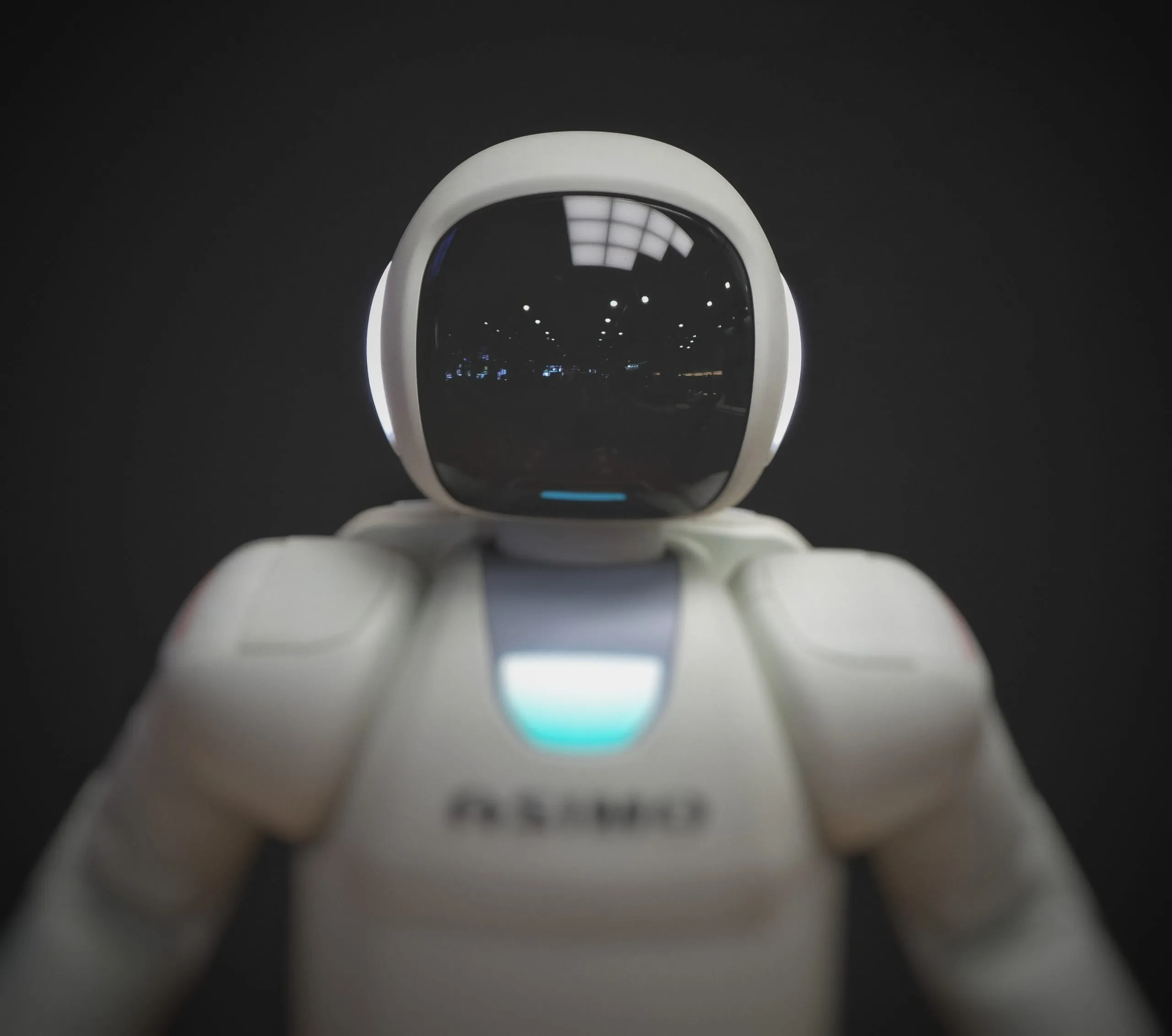 Robot looking into the camera