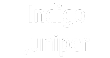 indigo juniper white logo