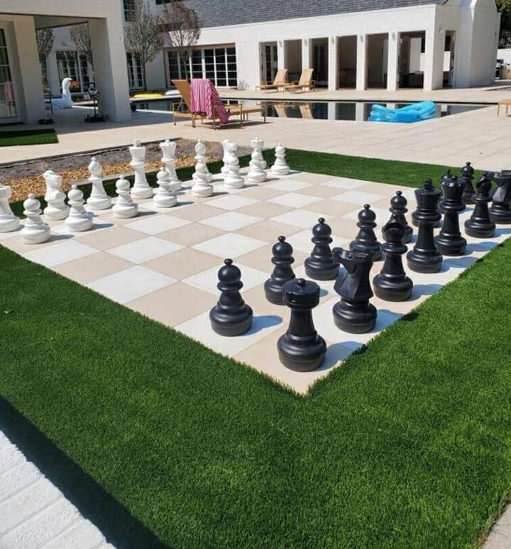 Chess Board on Turf