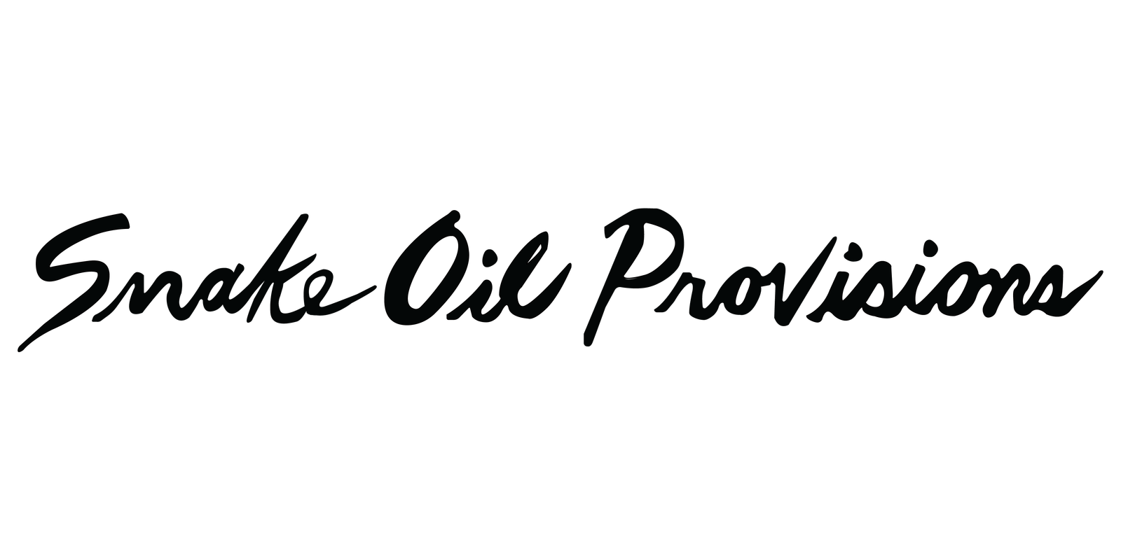 Snake Oil Provisions Black Logo