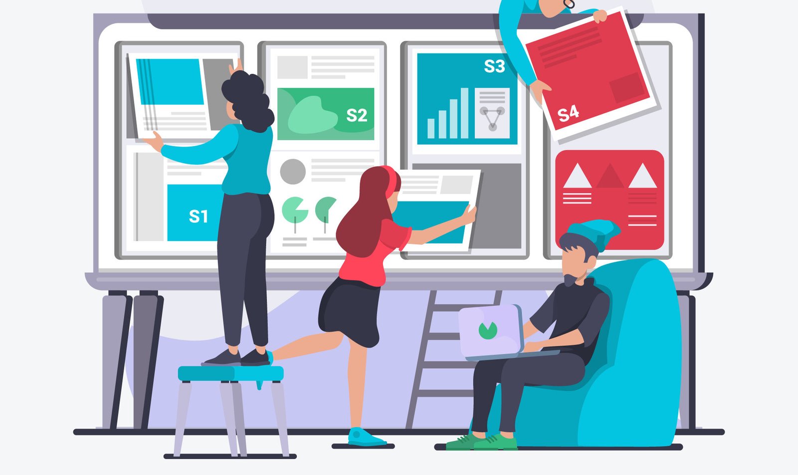 Digital brainstorming spaces