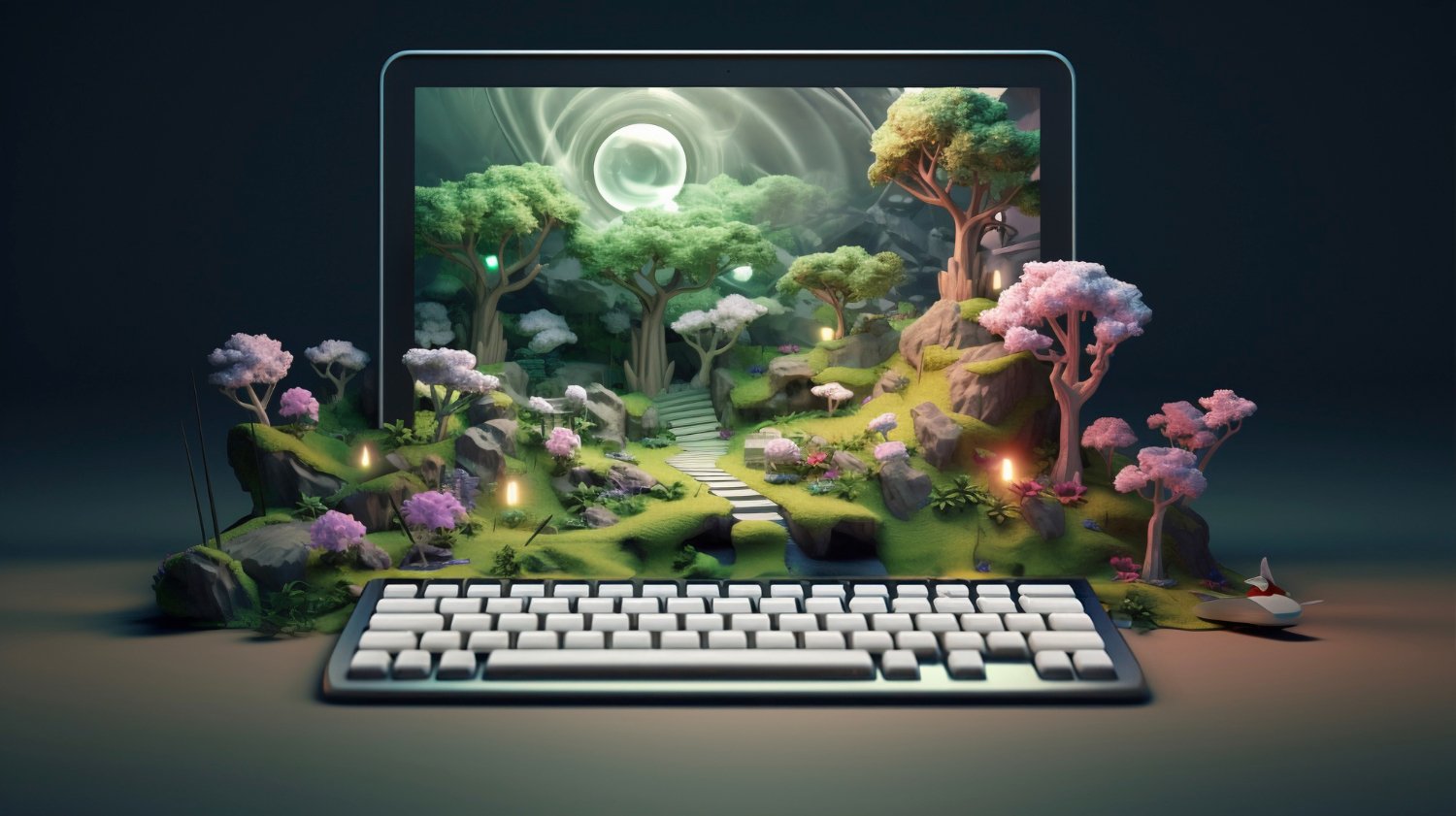 AI-generated environments and content