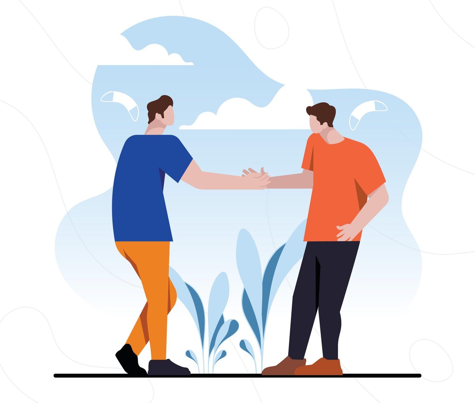 people shaking hands