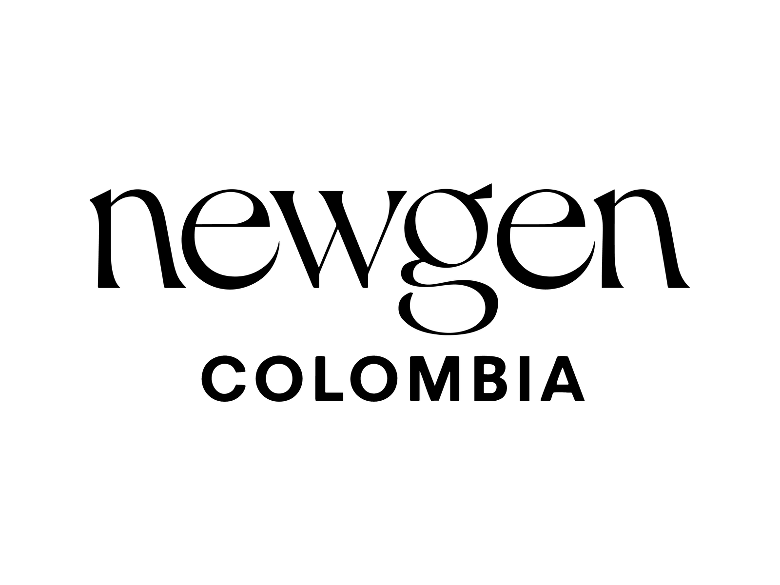 NewGen Colombia logo black
