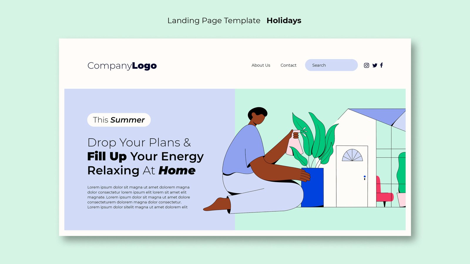home page example