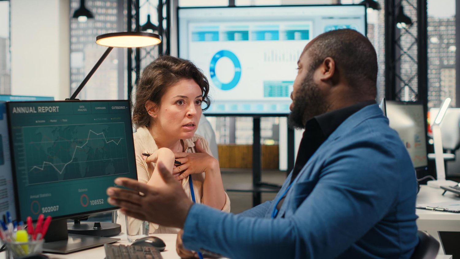 People doing analysis